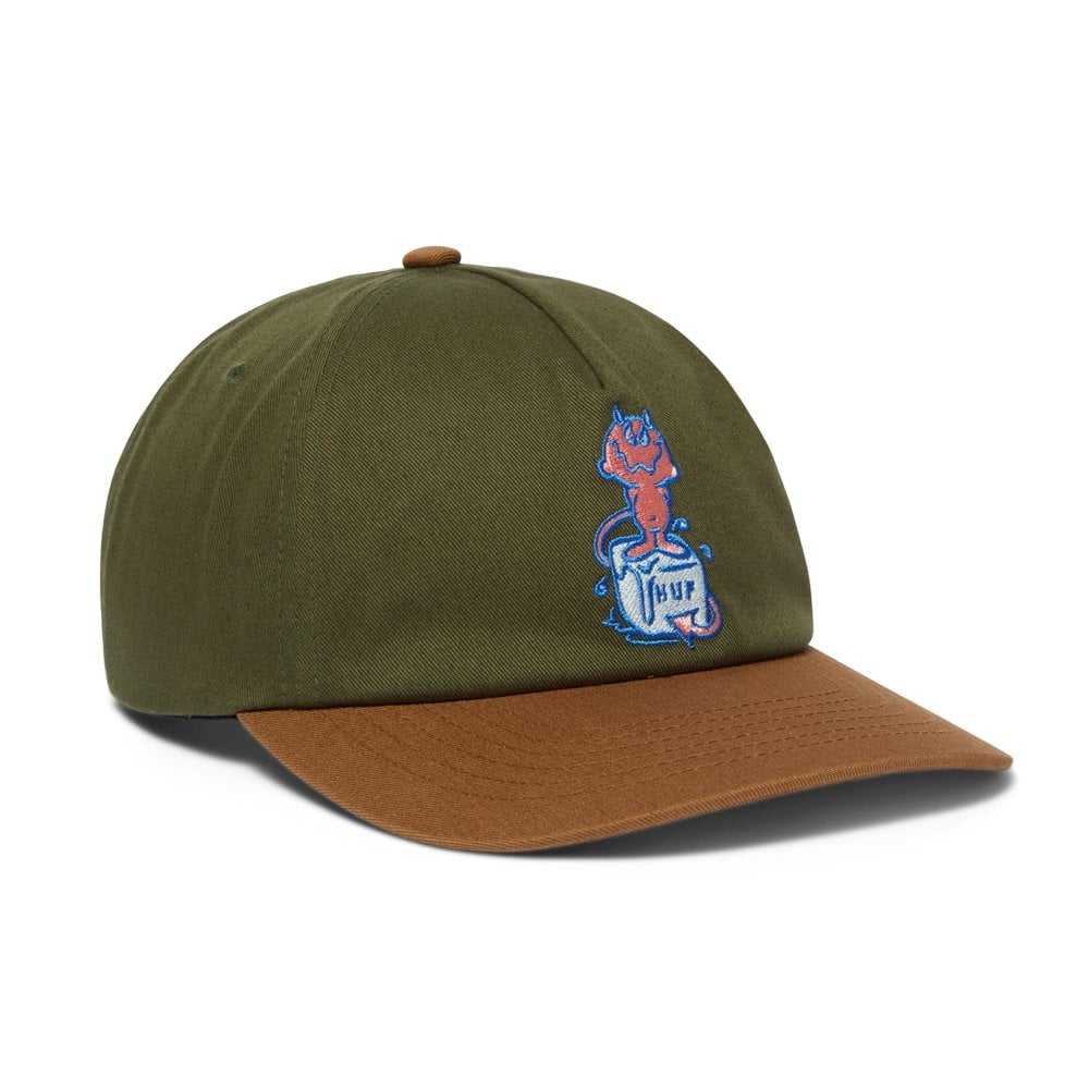 Melt 5-Panel Snapback Hat - Green