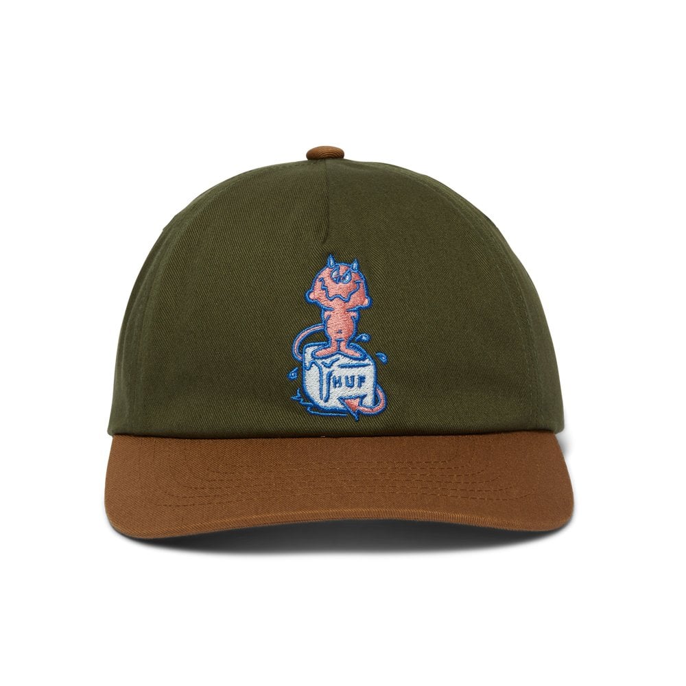 Melt 5-Panel Snapback Hat - Green