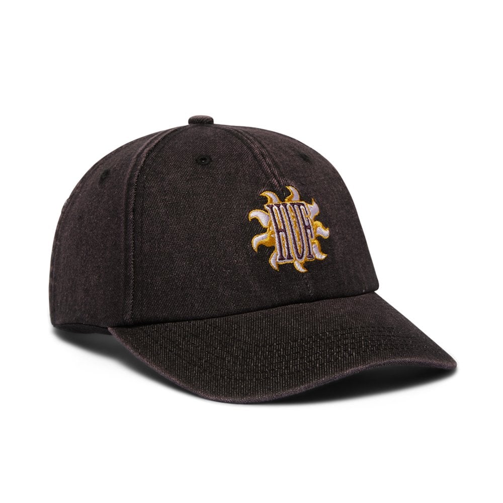 Apollo Denim 6-Panel Curved Visor Hat - Dust Purple
