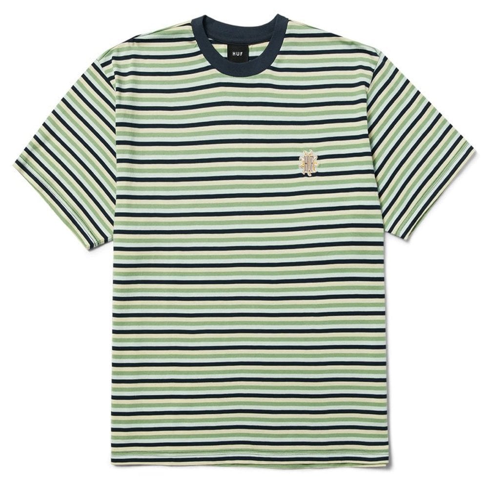 Apollo Striped Knit Boxy Top - Blue