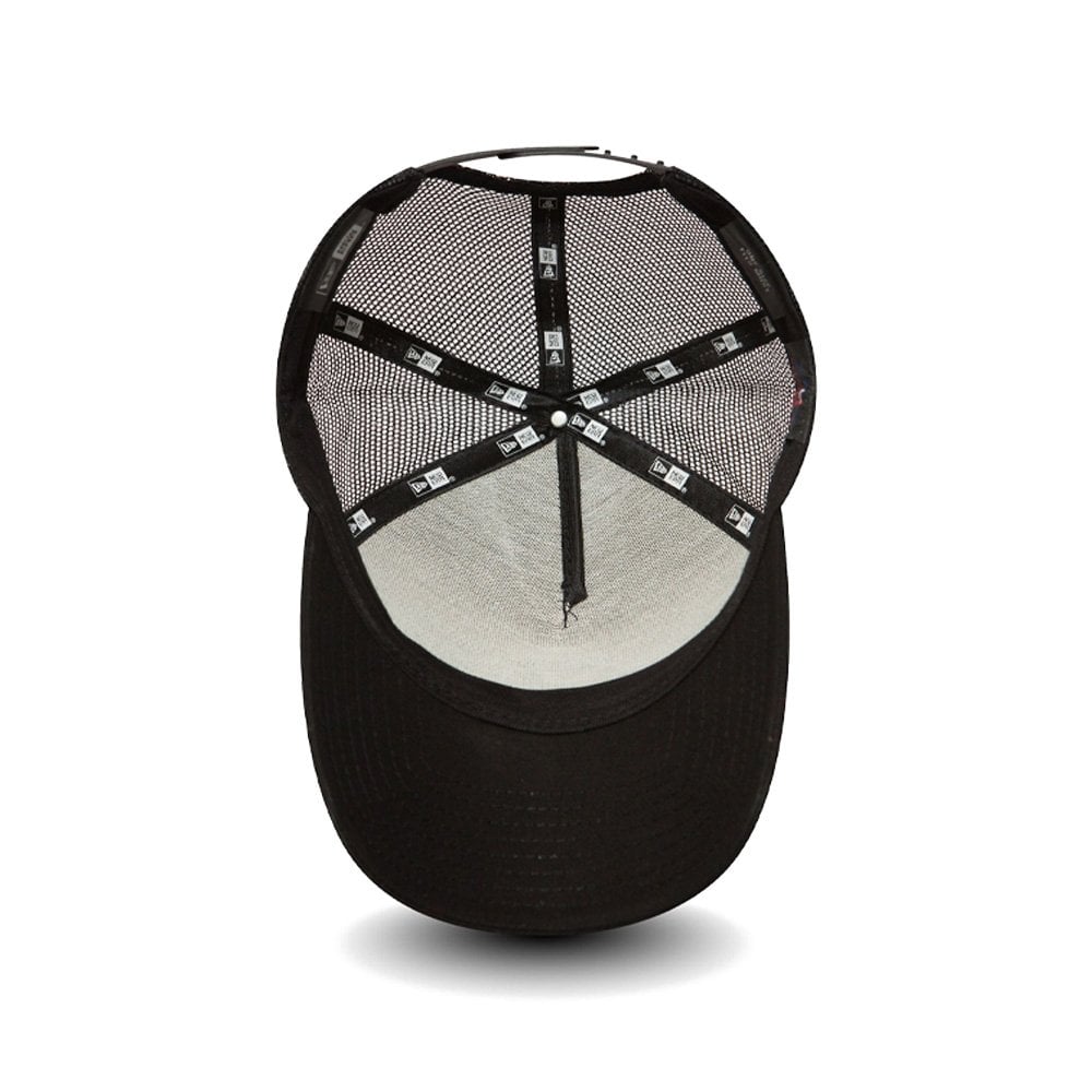 9FORTY New York Yankees Clean A-Frame Trucker Cap - Black/Black