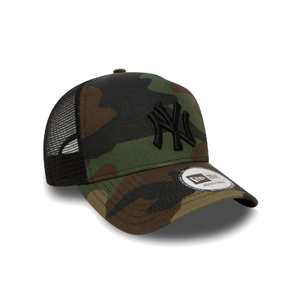 9FORTY New York Yankees Clean A-Frame Trucker Cap - Camo