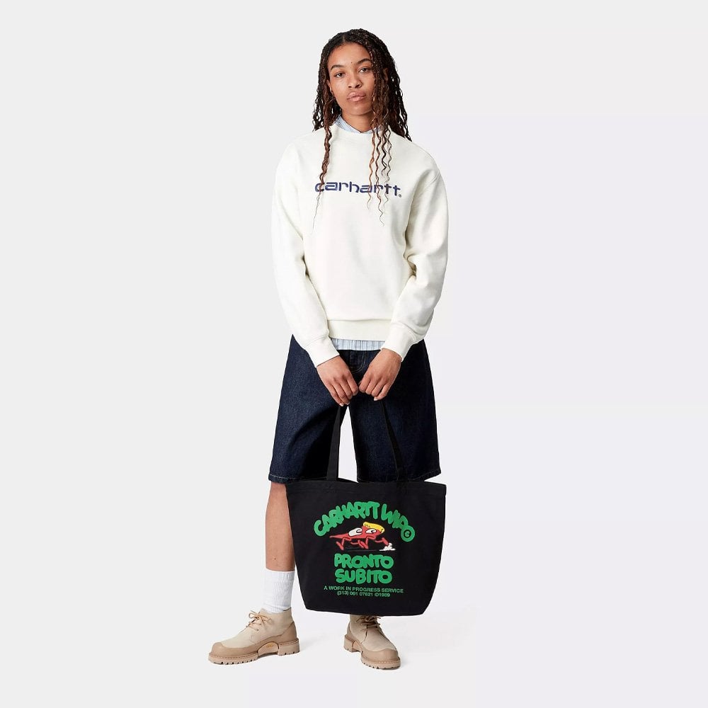 Pronto Canvas Graphic Tote - Black