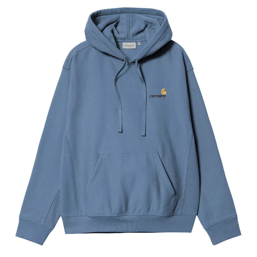 Hooded American Script Embroidery Sweatshirt - Sorrent