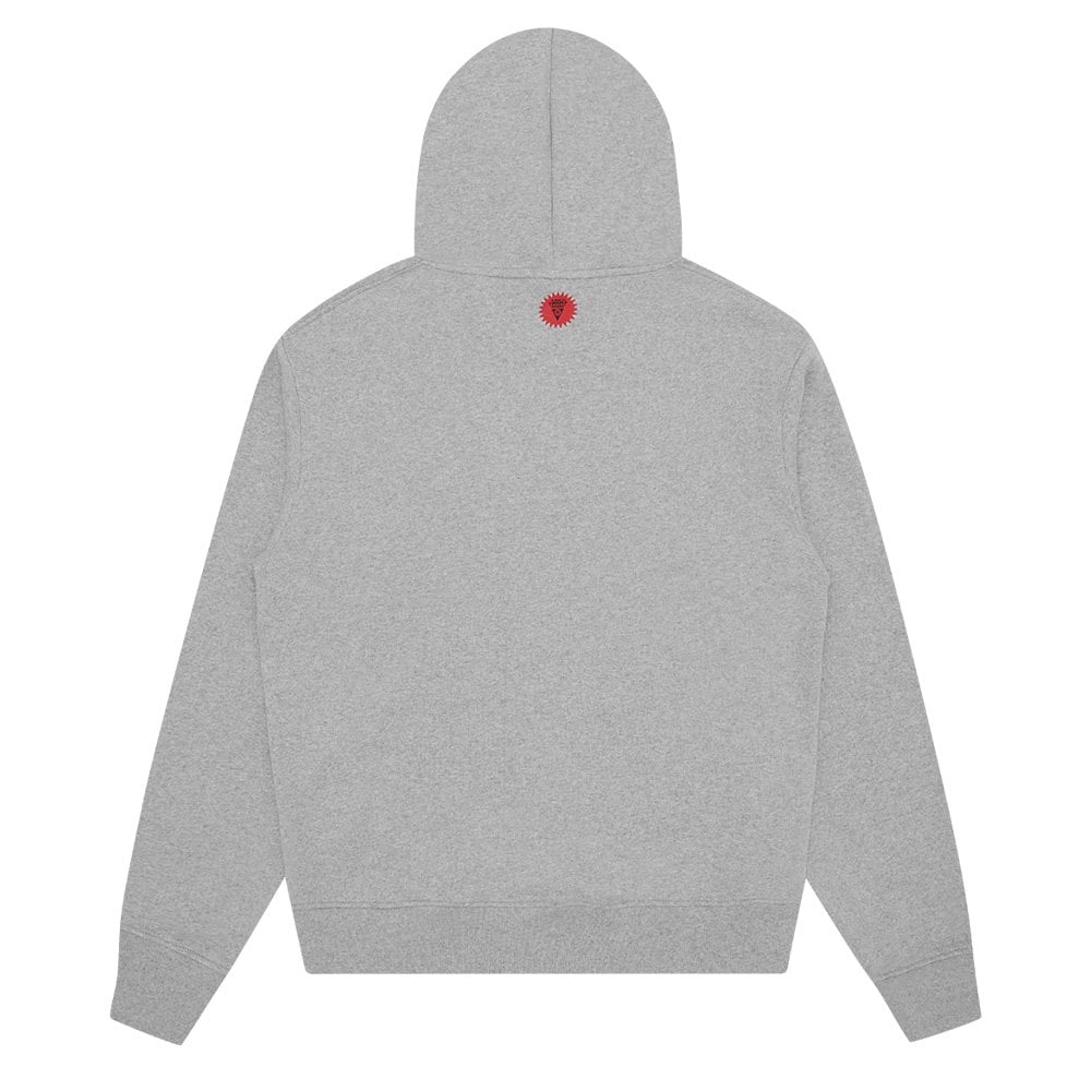 Checker Running Dog Hoodie - Heather Grey