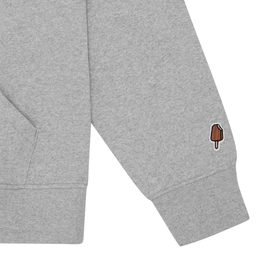 Checker Running Dog Hoodie - Heather Grey