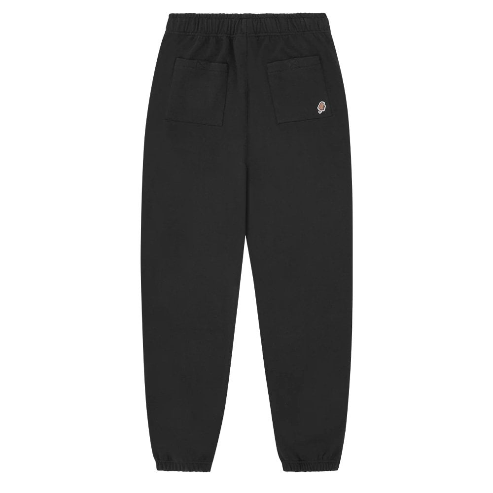 Checker Running Dog Sweatpants - Black