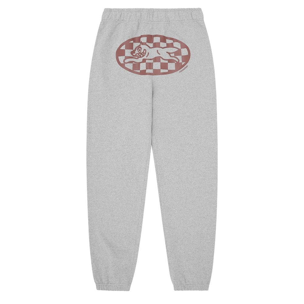 Checker Running Dog Sweatpants - Heather Grey