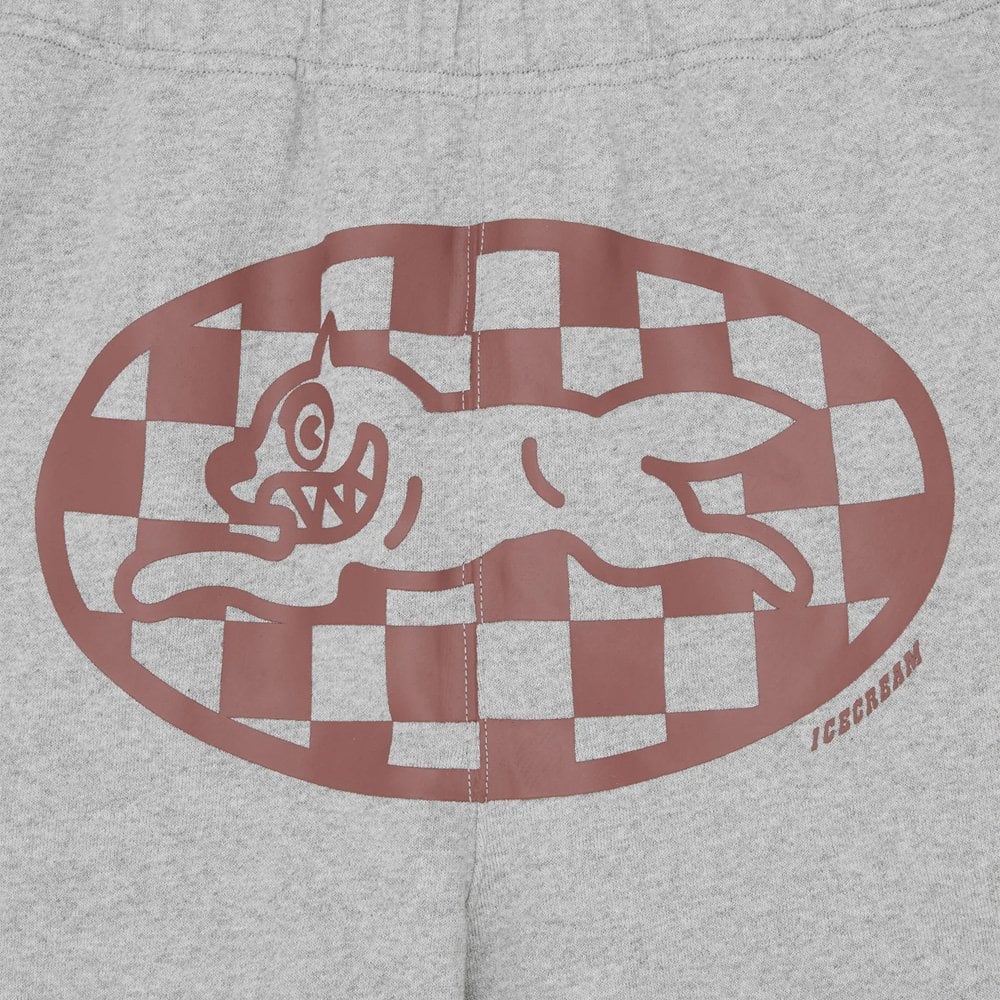 Checker Running Dog Sweatpants - Heather Grey