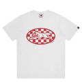Checker Running Dog T-Shirt - White