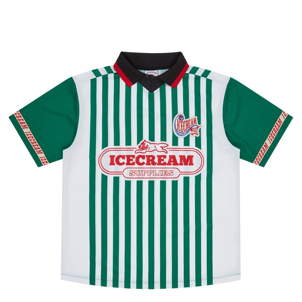 Striped Football Shirt - Green