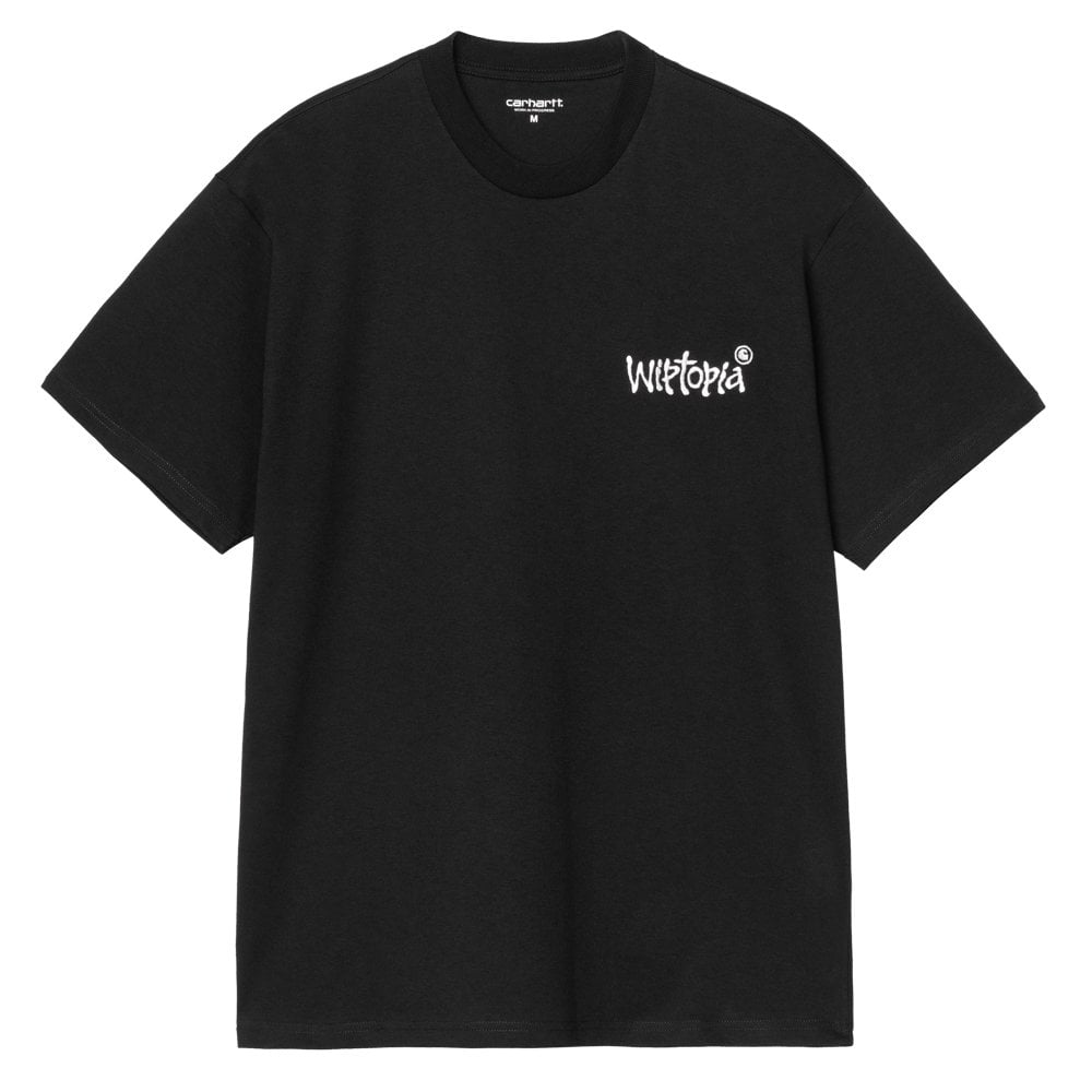 Wiptopia Script T-Shirt - Black/Wax