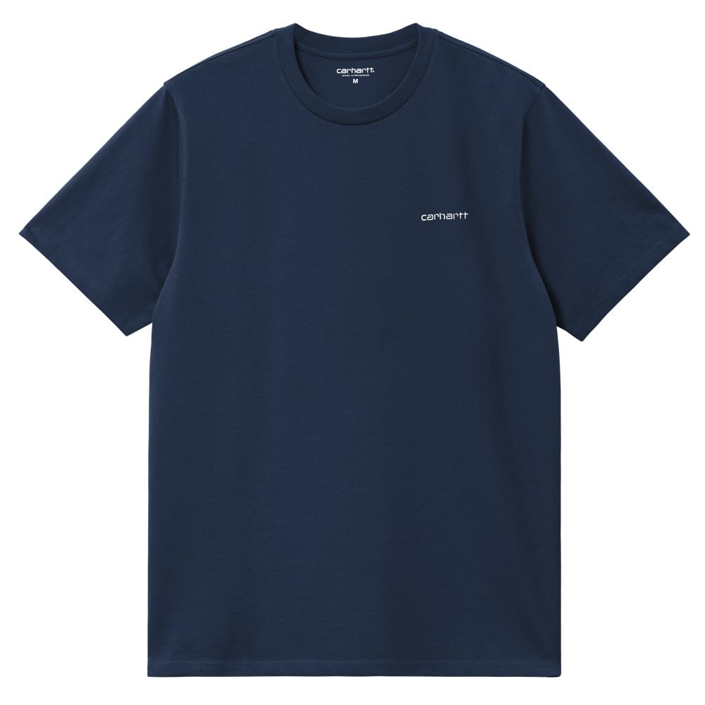 Script Embroidery T-Shirt - Jupiter/Wht