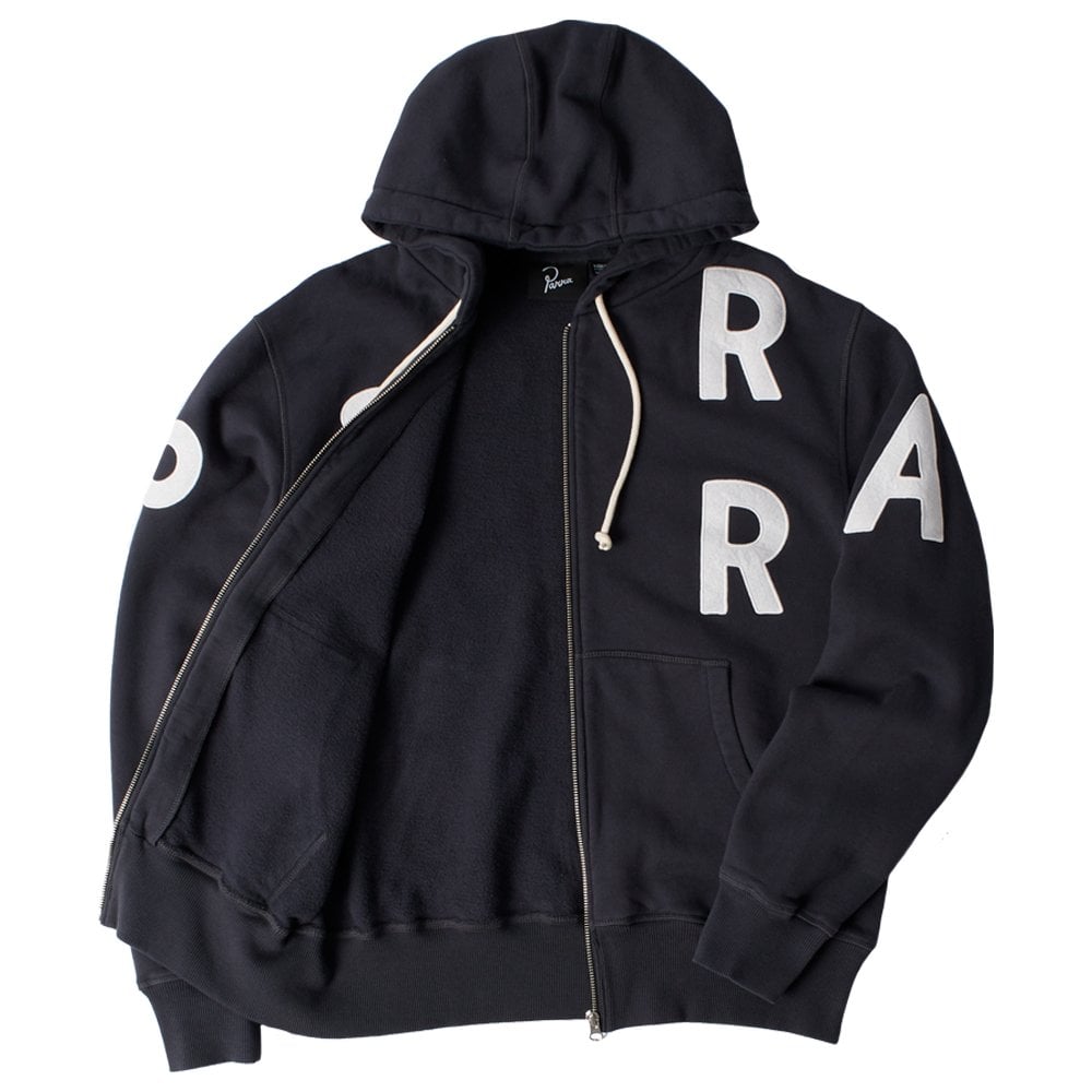Word Salad Zip Hooded Sweatshirt  - Dark Navy