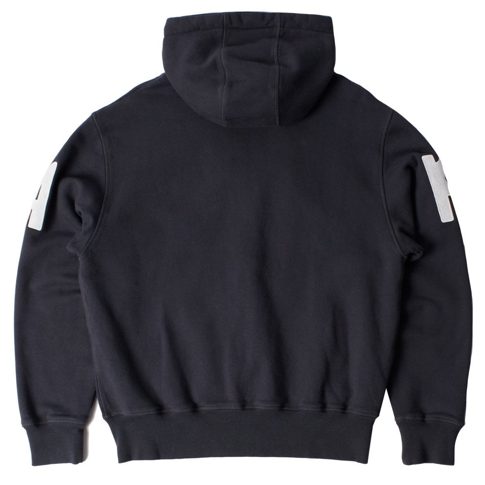 Word Salad Zip Hooded Sweatshirt  - Dark Navy
