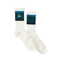Signature Striped Crew Socks - Mallard Grn