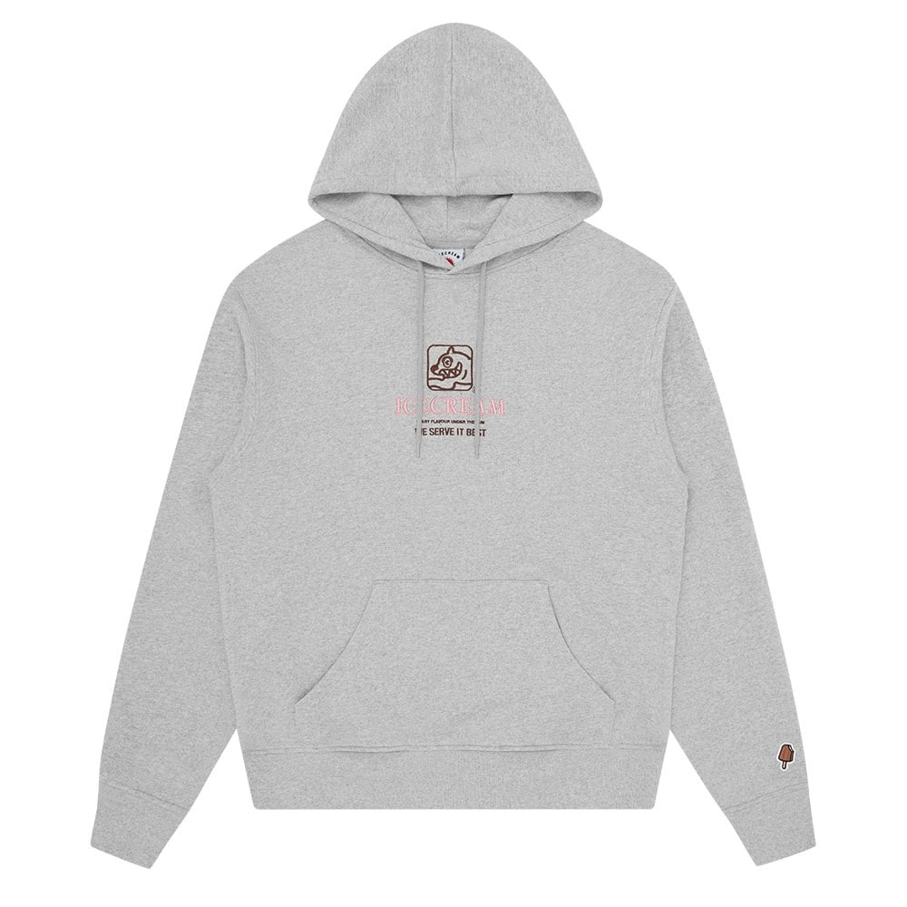 We Serve It Best Hoodie - Heather Grey