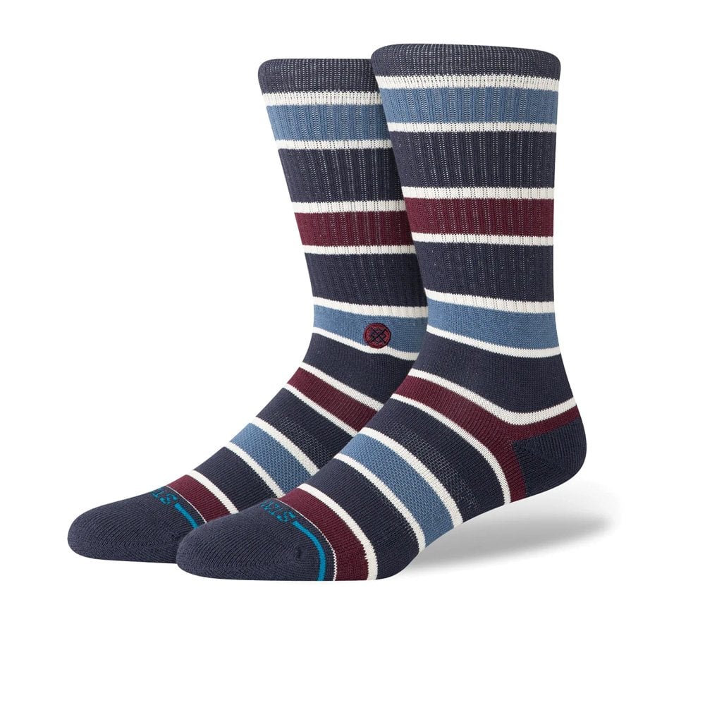 Devon Crew Socks - Navy