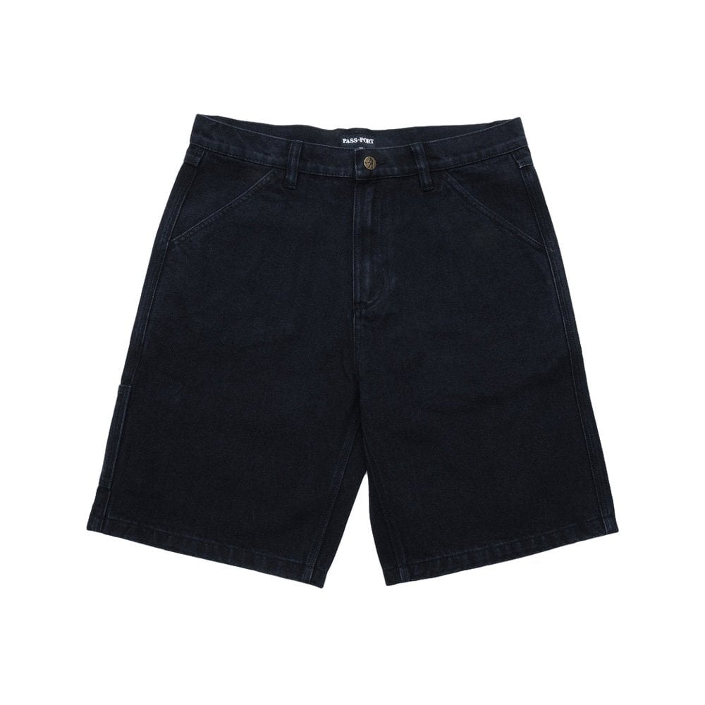 Workers Club Denim Shorts - Washed Black