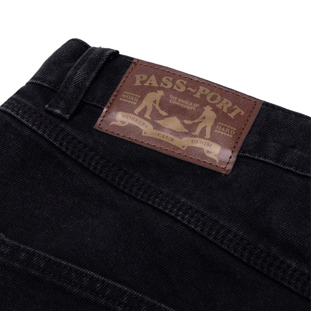 Workers Club Denim Shorts - Washed Black