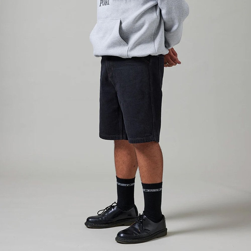 Workers Club Denim Shorts - Washed Black
