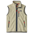 Retro Pile Vest - Pelican/Blue