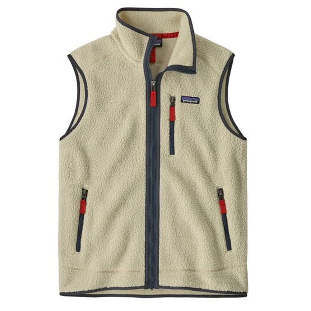 Retro Pile Vest - Pelican/Blue