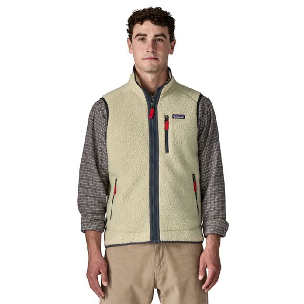 Retro Pile Vest - Pelican/Blue