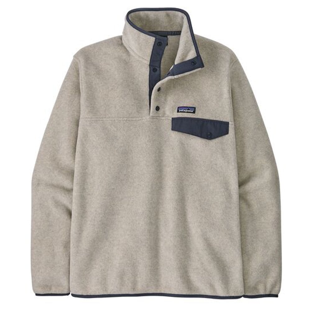 Lightweight Synchilla Snap-T Fleece Pullover - Oatmeal/Blue