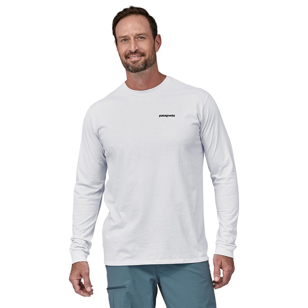 P6 Logo Long Sleeve T-Shirt  - White