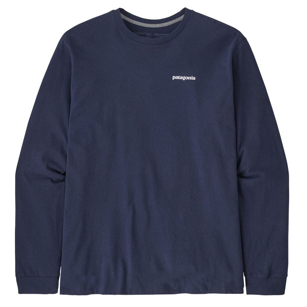 P6 Logo Long Sleeve T-Shirt  - Navy Blue