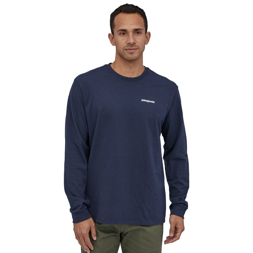 P6 Logo Long Sleeve T-Shirt  - Navy Blue