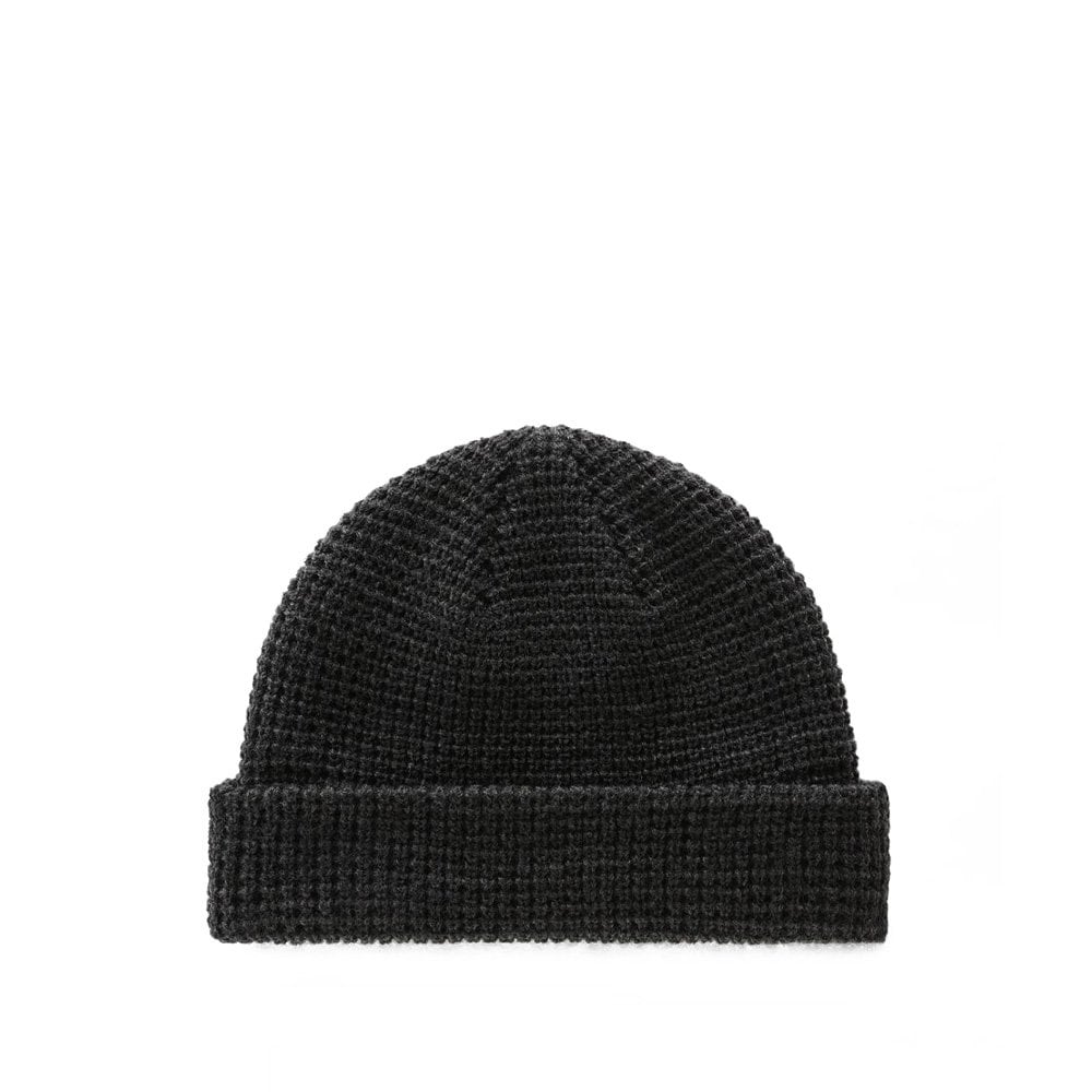 Woodworth Waffle Beanie - Faded Black