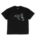 Woof Boxy Garment-Dyed T-Shirt - Black