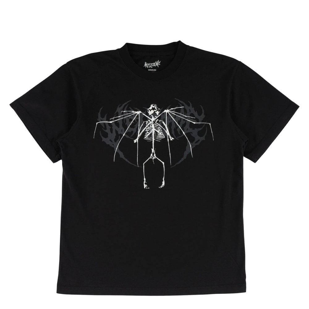 Echo Boxy Garment-Dyed T-Shirt - Black