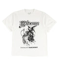 Transcendence Boxy Garment-Dyed T-Shirt - White