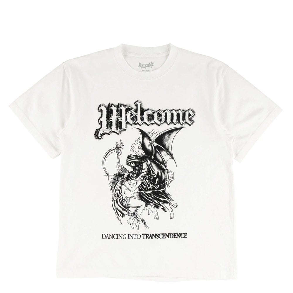 Transcendence Boxy Garment-Dyed T-Shirt - White