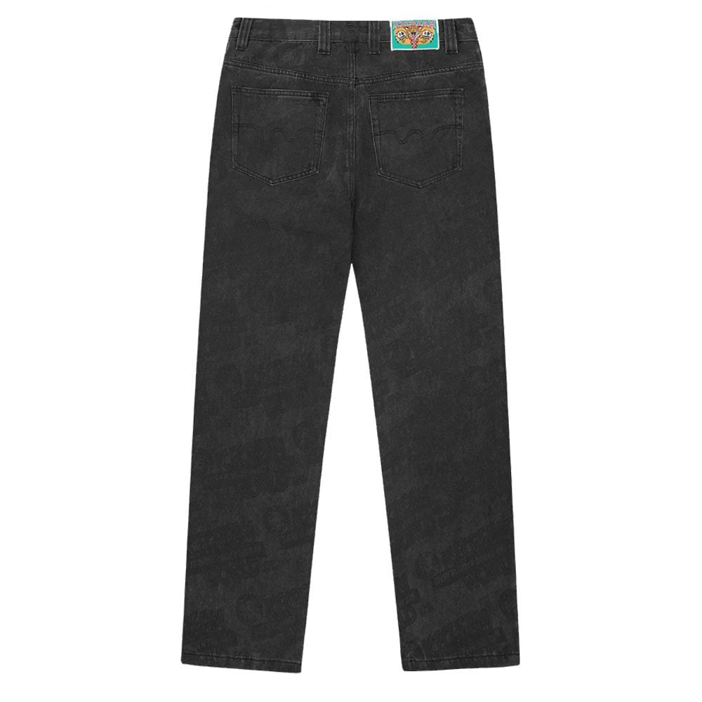 Every Flavour Double Scoop Denim Pants - Washed Black