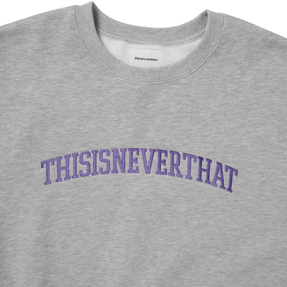 Arch Logo Crewneck - Heather Grey
