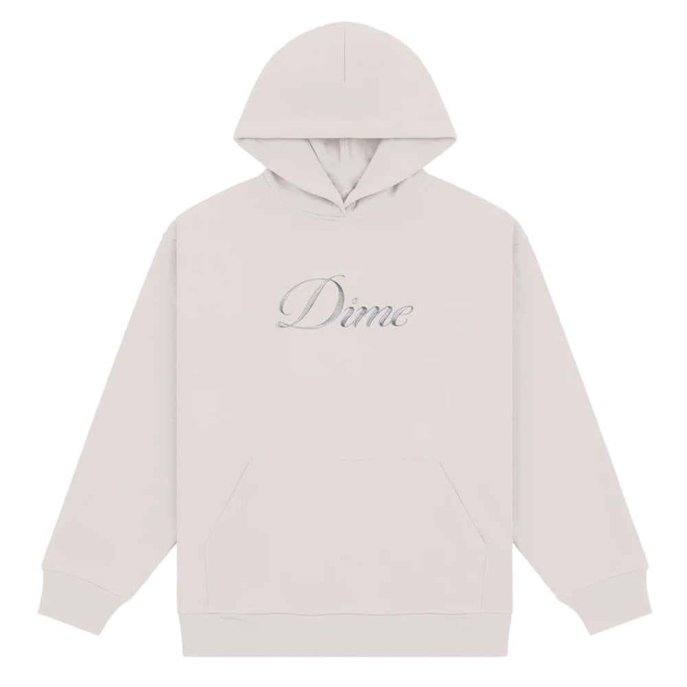Cursive Logo Hoodie - Cement