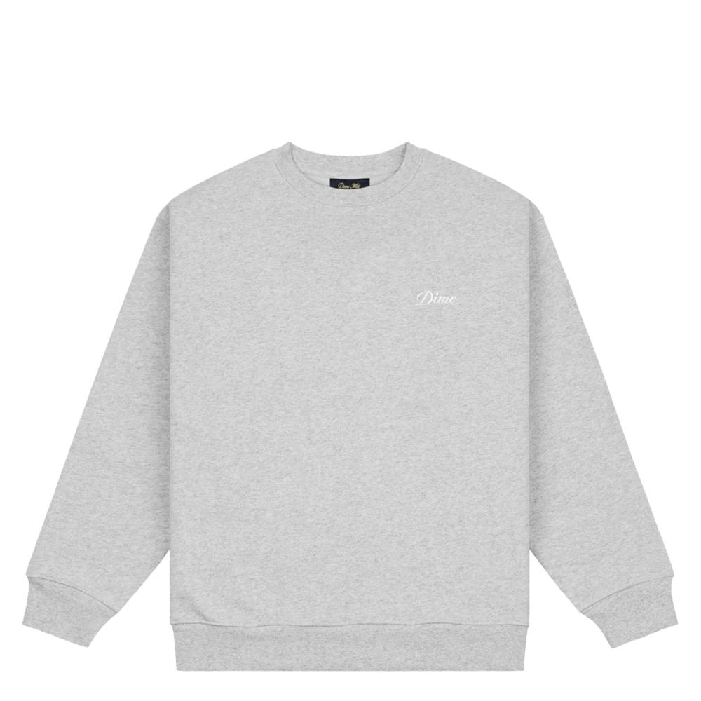 Classic Small Logo Crewneck - Heather Grey