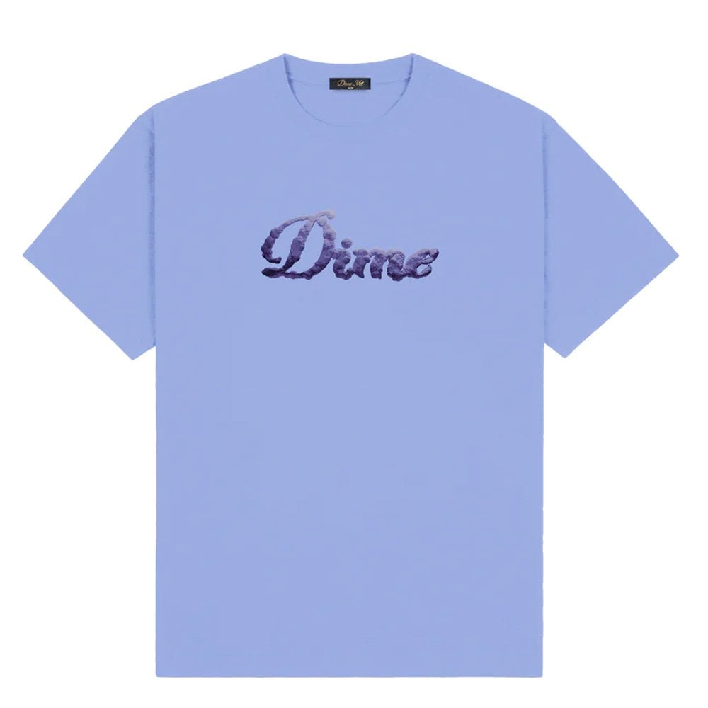 Cursive Cloud T-Shirt - Light Indigo