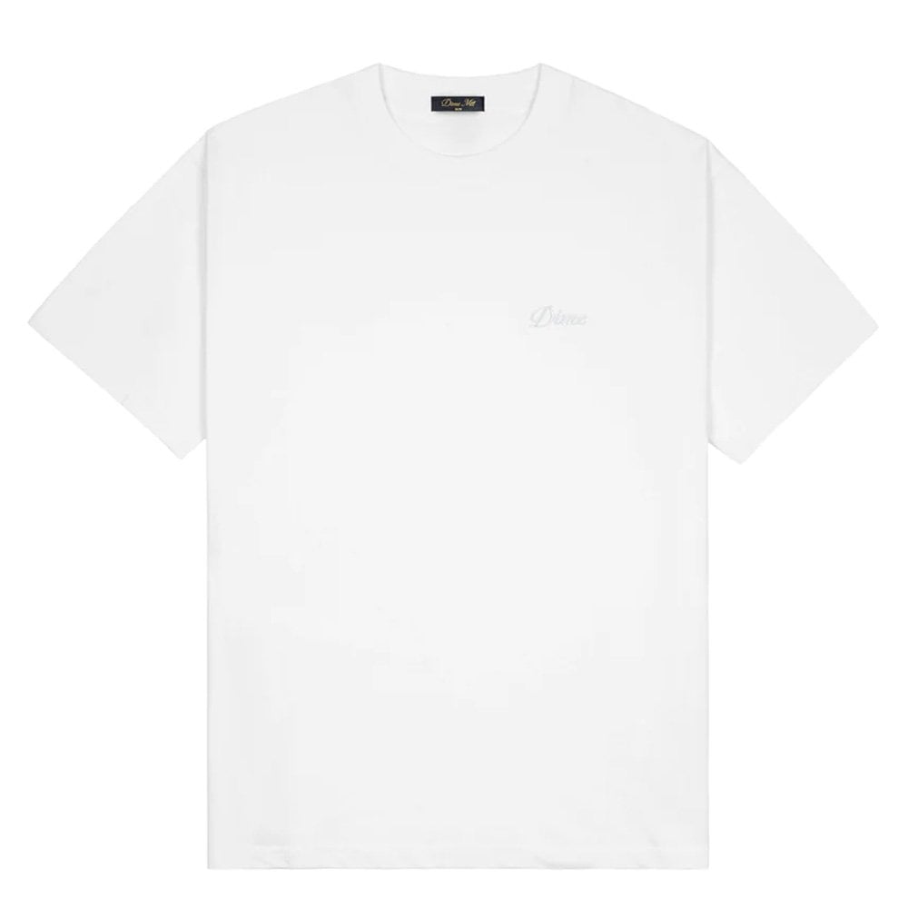 Cursive Small Logo T-Shirt - White
