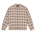 Plaid Flannel Shirt - Beige