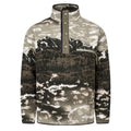Helvetia II Printed Half Snap Fleece - Safari