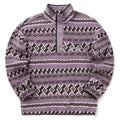 Helvetia II Printed Half Snap Fleece - Shale Purp