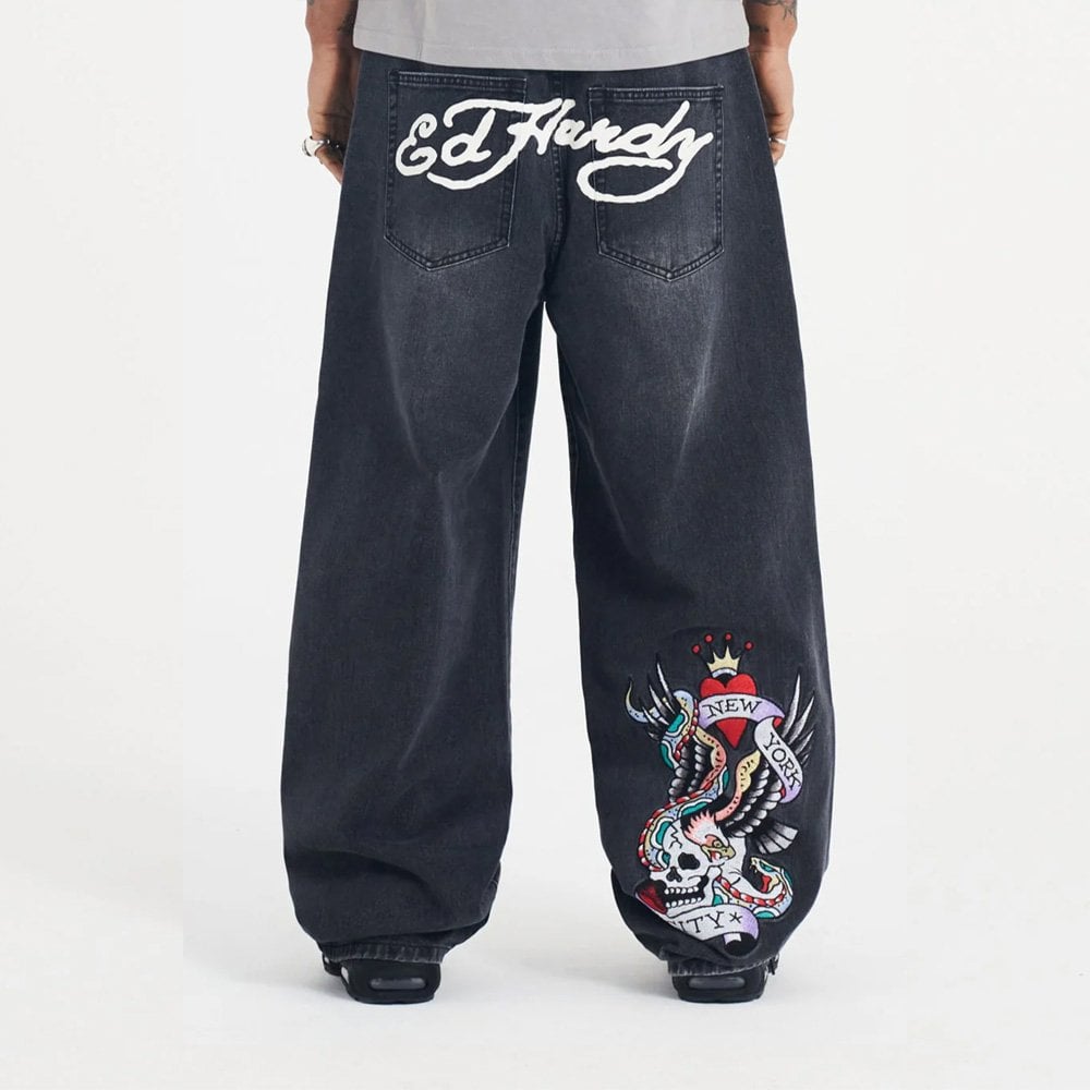 NYC Skull Xxtra Jeans - Black