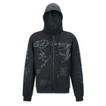 Death Before Mono Zip Thru Hoodie - Washed Black