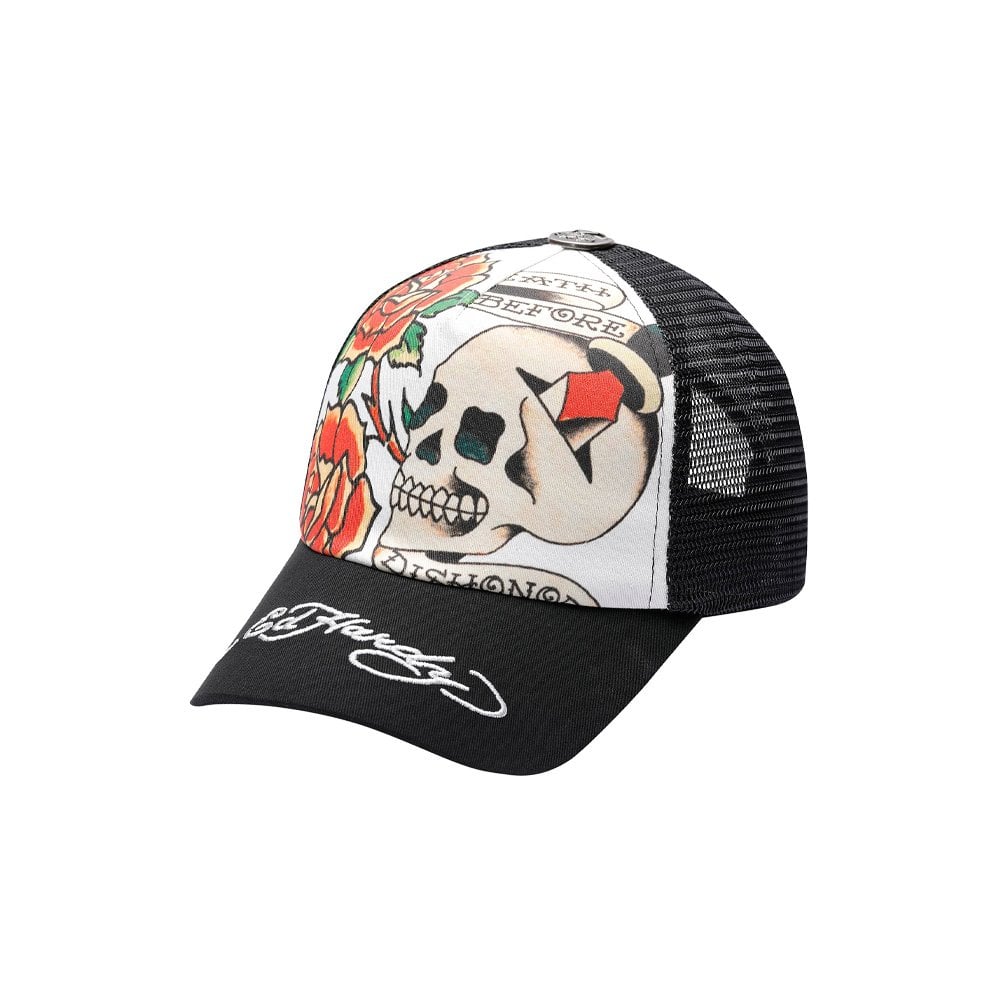 Before Dishonor 5 Panel Trucker - Black/White