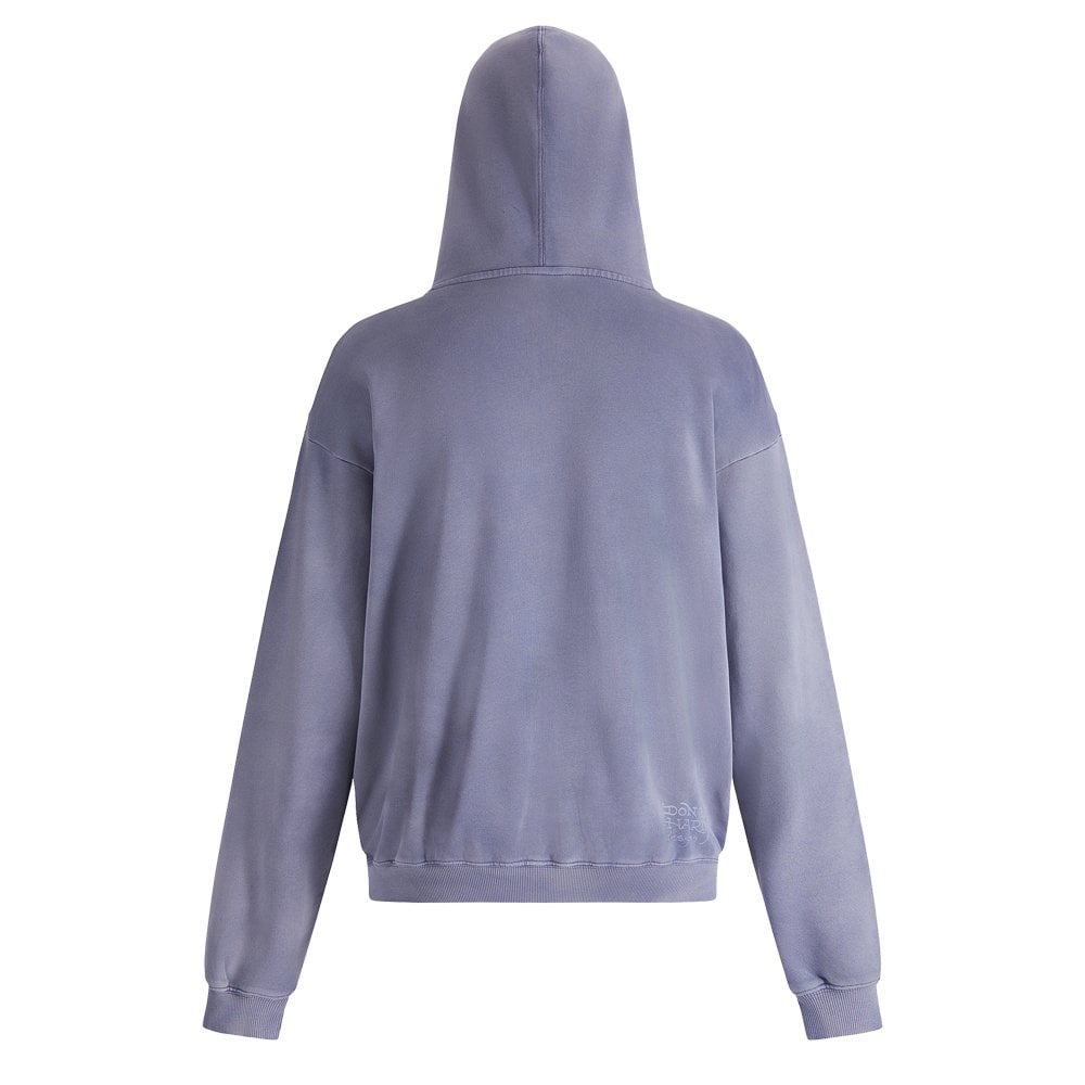 Gothic Cross Hoodie - Indigo